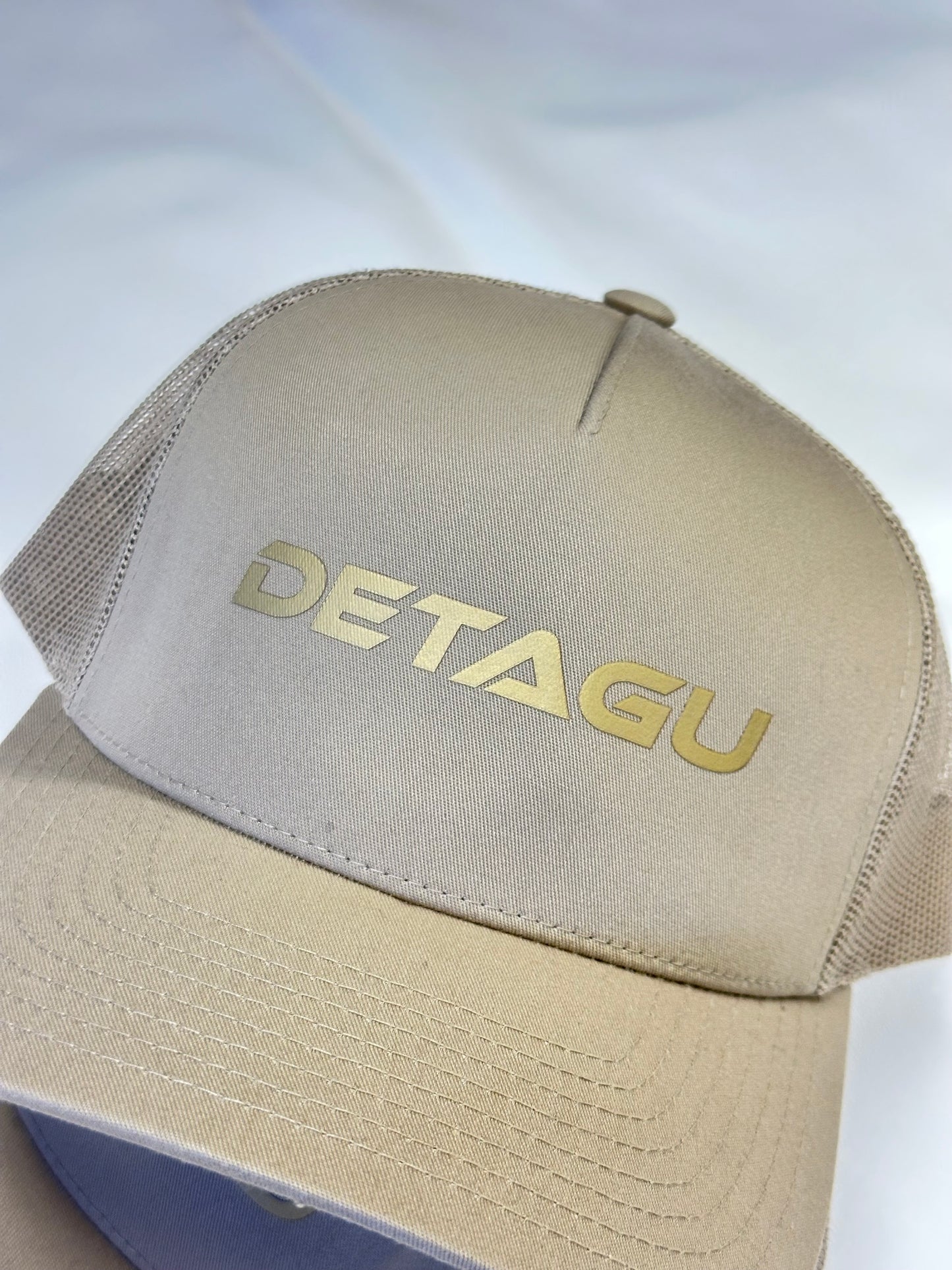 Metallic Gold Text Hat